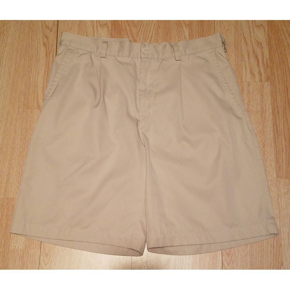 Nike Dri-Fit Performance‎ Mens 38 Cream Ivory Pockets Golf Stretch 56323 Shorts